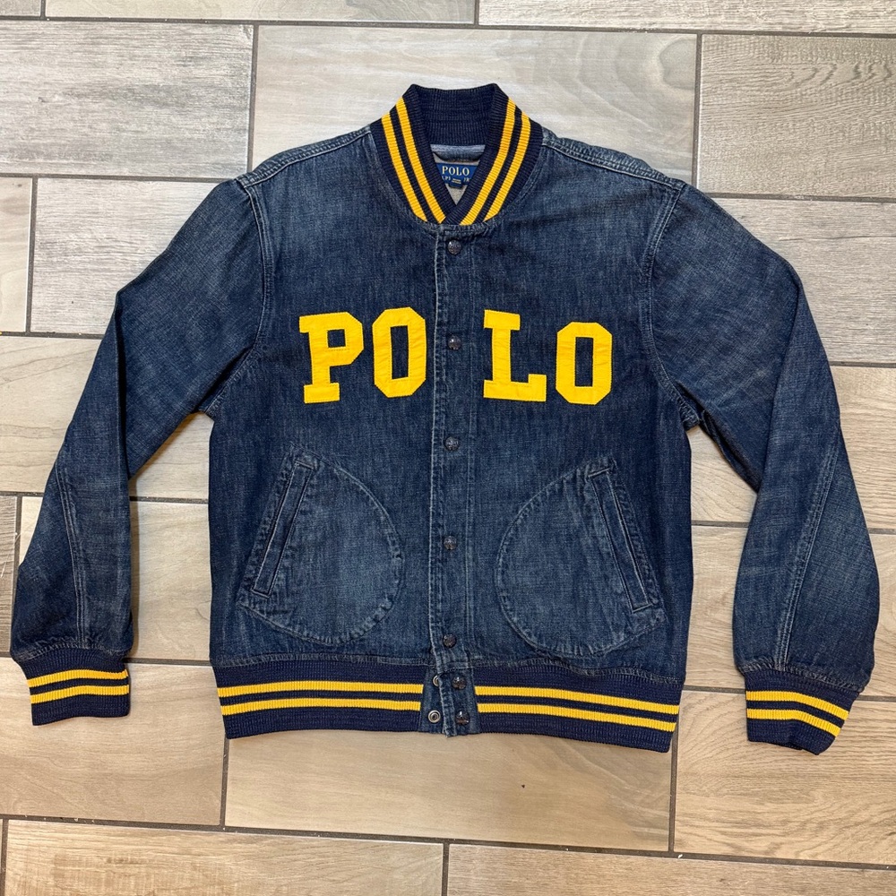 Polo Ralph Lauren Men's Denim Varsity Jacket
